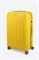 Чемодан большой PP (6 верт. полос) с синей молнией 50005-3/желтый_с_синим 15140