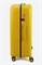 Чемодан большой PP (6 верт. полос) с синей молнией 50005-3/желтый_с_синим 15140