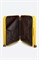 Чемодан большой PP (6 верт. полос) с синей молнией 50005-3/желтый_с_синим 15140
