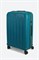 Чемодан большой PP (6 верт. полос) 50005-3/бирюзовый_с_каемкой 15153