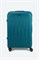 Чемодан большой PP (6 верт. полос) 50005-3/бирюзовый_с_каемкой 15153