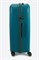 Чемодан большой PP (6 верт. полос) 50005-3/бирюзовый_с_каемкой 15153