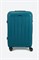 Чемодан средний PP (6 верт. полос) 50005-2/бирюзовый_с_каемкой 15155
