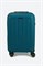 Чемодан маленький PP (6 верт. полос) 50005-1/бирюзовый_с_каемкой 15154