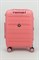 Чемодан маленький PP Impreza (Point) с расширением 50029-S/розовый 15412