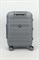 Чемодан маленький PP Impreza (Point) с расширением 50029-S/светло-серый 15415