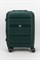 Чемодан маленький PP Impreza (Point) с расширением 50029-S/темно-зеленый 15421