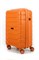 Чемодан маленький PP (ромб. полосы) с расширением 50004-1/оранжевый 14934