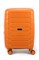 Чемодан маленький PP (ромб. полосы) с расширением 50004-1/оранжевый 14934