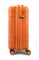 Чемодан маленький PP (ромб. полосы) с расширением 50004-1/оранжевый 14934