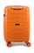 Чемодан маленький PP (ромб. полосы) с расширением 50004-1/оранжевый 14934