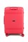 Чемодан средний PP (мелкие полосы) с расширением 50003-2/малиновый 15227