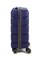 Чемодан маленький PP (4 гориз. полосы)  с желтой каемкой 50001-1/темно-синий_с_каемкой 15255