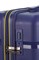 Чемодан маленький PP (4 гориз. полосы)  с желтой каемкой 50001-1/темно-синий_с_каемкой 15255