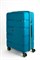Чемодан большой PP (4 гориз. полосы) с желтой каемкой 50001-3/бирюзовый_с_каемкой 15150