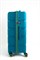 Чемодан большой PP (4 гориз. полосы) с желтой каемкой 50001-3/бирюзовый_с_каемкой 15150