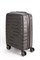 Чемодан маленький PP Impreza (10 полос) с расширением 50019-1/темно-серый 15346