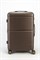 Чемодан средний ABS (дугообразные линии) с расширением 50024-M+/коричневый 15163
