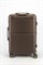 Чемодан средний ABS (дугообразные линии) с расширением 50024-M+/коричневый 15163