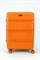 Чемодан средний PP (3 гориз. полосы) с расширением 50002-2/оранжевый 15701