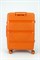 Чемодан средний PP (3 гориз. полосы) с расширением 50002-2/оранжевый 15701