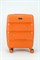Чемодан маленький PP (3 гориз. полосы) с расширением 50002-1/оранжевый 15702