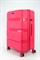 Чемодан большой PP (3 гориз. полосы) с расширением 50002-3/малиновый 15703