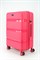 Чемодан средний PP (3 гориз. полосы) с расширением 50002-2/малиновый 15704