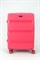Чемодан средний PP (3 гориз. полосы) с расширением 50002-2/малиновый 15704