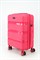 Чемодан маленький PP (3 гориз. полосы) с расширением 50002-1/малиновый 15705