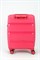 Чемодан маленький PP (3 гориз. полосы) с расширением 50002-1/малиновый 15705