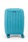 Чемодан маленький PP (6 верт. полос) 50005-1/бирюзовый 14078