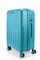 Чемодан средний PP (6 верт. полос) бирюзовый 50005-2/бирюзовый 14077
