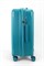 Чемодан средний PP (6 верт. полос) бирюзовый 50005-2/бирюзовый 14077