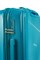 Чемодан маленький PP Impreza (Flash) с расширением съемные колеса 50040-S+/бирюзовый 15859