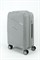 Чемодан маленький PP Impreza (Flash) с расширением съемные колеса 50040-S+/светло-серый 15868