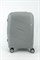 Чемодан маленький PP Impreza (Flash) с расширением съемные колеса 50040-S+/светло-серый 15868