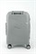 Чемодан маленький PP Impreza (Flash) с расширением съемные колеса 50040-S+/светло-серый 15868