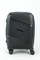 Чемодан маленький PP Impreza (Flash) с расширением съемные колеса 50040-S+/черный 15871