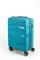 Чемодан маленький PP (3 гориз. полосы) с желтой каемкой 50002-1/бирюзовый_с_каемкой 15746
