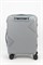 Чемодан маленький PP Sweetbags (диагональные линии) с расширением 50022-XS/светло-серый 15526