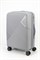 Чемодан средний PP Sweetbags (диагональные линии) с расширением 50022-M/светло-серый 15525