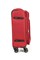 Чемодан маленький текстильный Simple с расширением и съемными колесами 50054-S/красный 16139