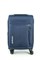 Чемодан маленький текстильный Mironpan Modest 50055-1/темно-синий с расширением и съемными колесами 16164