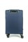 Чемодан маленький текстильный Mironpan Modest 50055-1/темно-синий с расширением и съемными колесами 16164