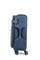 Чемодан маленький текстильный Mironpan Modest 50055-1/темно-синий с расширением и съемными колесами 16164