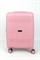 Чемодан маленький PP (мелкие полосы) с расширением 50003-1/розовый 16030