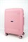 Чемодан средний PP (мелкие полосы) с расширением 50003-2/розовый 16029
