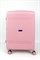 Чемодан средний PP (мелкие полосы) с расширением 50003-2/розовый 16029