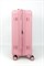 Чемодан средний PP (мелкие полосы) с расширением 50003-2/розовый 16029